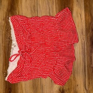 Red Gingham Top